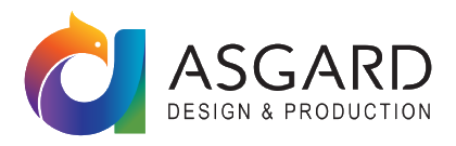 Logo de empresa de diseño de stands Asgard desing production
